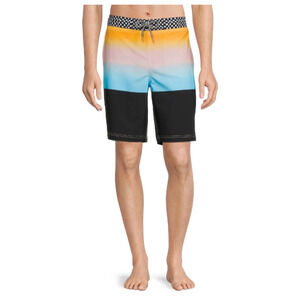 George Men's Size 3XL (48-50) 9" Eboard Shorts Swim Trunks Gradient